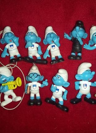 Смурфики фигурки киндер сюрприз