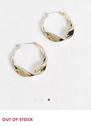 Сережки кольца asos 3