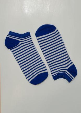 Шкарпетки сині полосаті короткі 31-36р george 2206