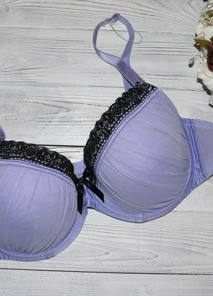 Фиолетовый бюстгальтер на пышную грудь 42 с-d.1 фото