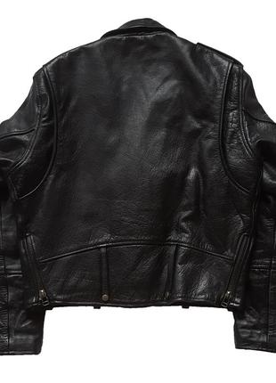 Оригинальная винтажная мото куртка косуха 90-х rollfast motorcycle leather jacket7 фото