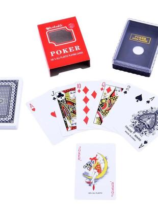 Карти гральні "poker", 54 карти (чорний)