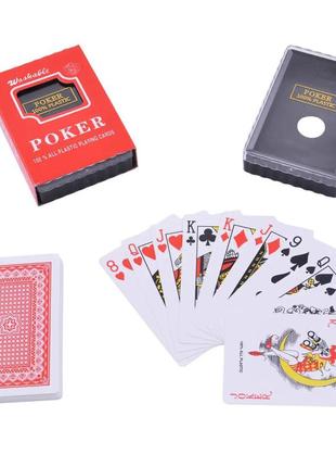 Карти гральні "poker", 54 карти (червоний)