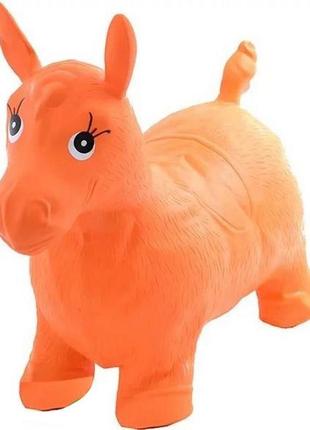 Прыгуны-лошадки для детей ms 0001 резиновый (оранжевый)