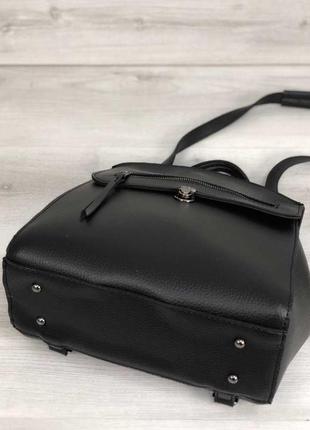 Молодежный рюкзак черного цвета3 фото