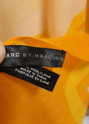 Большая шаль палантин  из шерсти marc by marc  jacobs6 фото