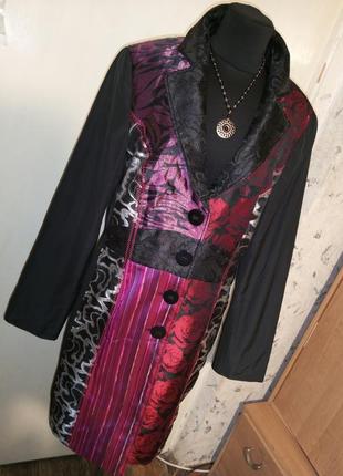 Женственный,красивый плащ-тренч с карманами,бохо,большого размера,сост.нового,taifun1 фото