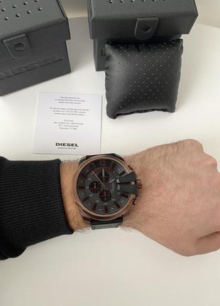 Diesel men's mega chief dz4459 chronograph watch чоловічий наручний брендовий годинник хронограф дізель на подарунок хлопцю чоловіку2 фото