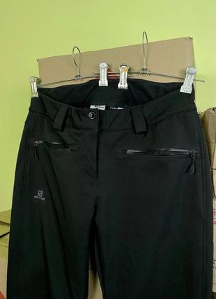 Жіночі гірськолижні зимові штани софтшел salomon ski pants3 фото