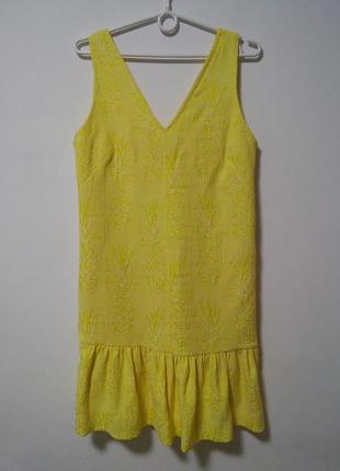 Шикарное лимонное платье kookai