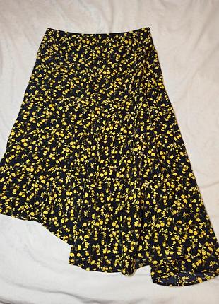 Юбка в цветочек, цветочный принт