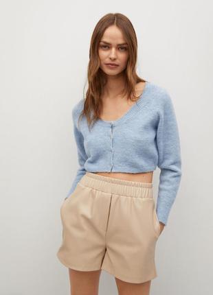 Кардиган, укороченный, кофта, кроп топ, манго, mango