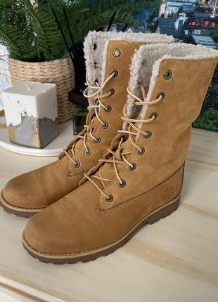 Осінні/зимові (перехідні) теплі чобітки timberland