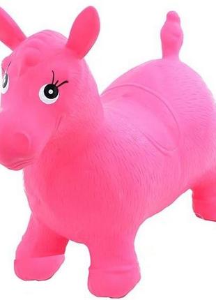 Прыгуны-лошадки для детей ms 0001 резиновый (розовый)1 фото