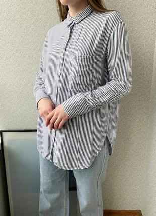 Рубашка, блуза, блузка, в полоску, бершка, bershka8 фото
