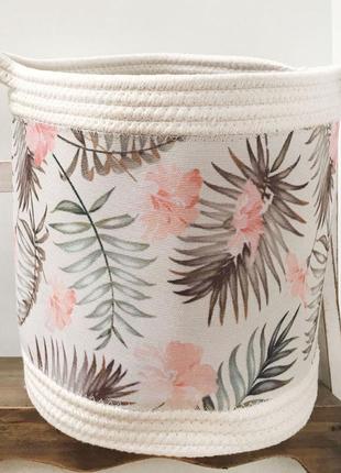 Корзина для игрушек, белья, хранения leaf berni home