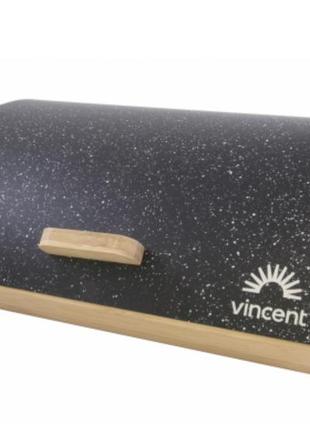 Vincent vc-1234 хлібниця бамбукова + метал