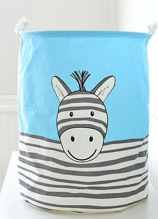 Корзина для игрушек, белья, хранения зебра berni home