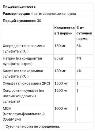 Глюкозамин, хондроитин и мсм с optimsm, сша8 фото