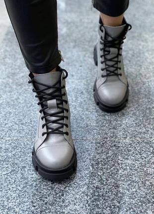 Жіночі черевики натуральна шкіра демі зима
