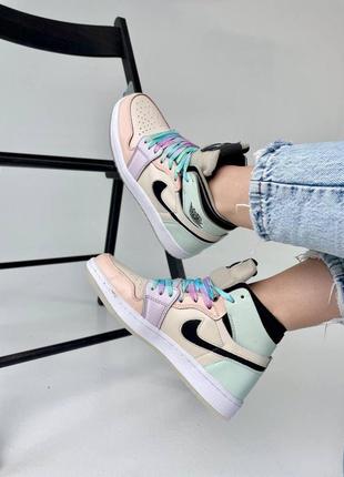 Жіночі кросівки nike air jordan high retro multicolour black / smb