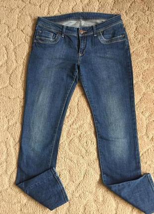 Супер джинсы жен с потёртостью раз l(40)1 фото