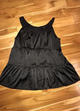 Блуза туника топ h&m атлас