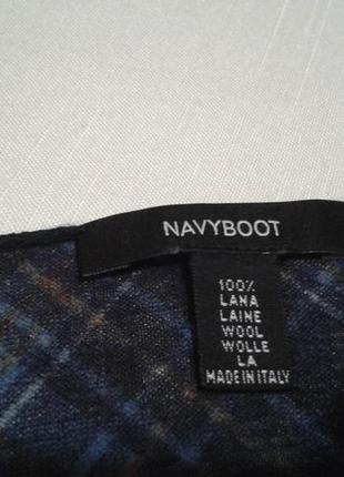 Шерстяний шарф navyboot шаль накидка4 фото