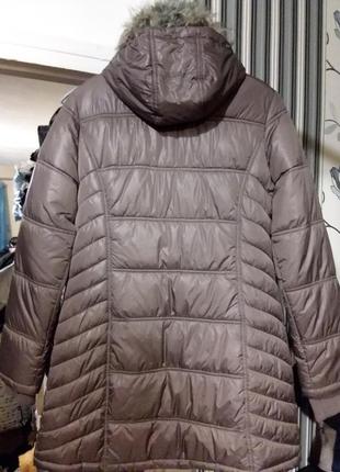 Куртка/пальто зі знімним хутром  14-16 розміру2 фото