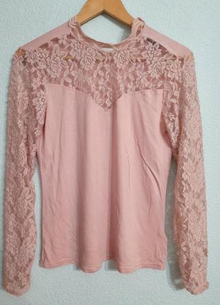 Гольф водолазка  с кружевом