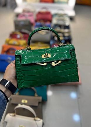 Сумка кросс боди лак кожа премивм в стиле hermes☘️☘️☘️