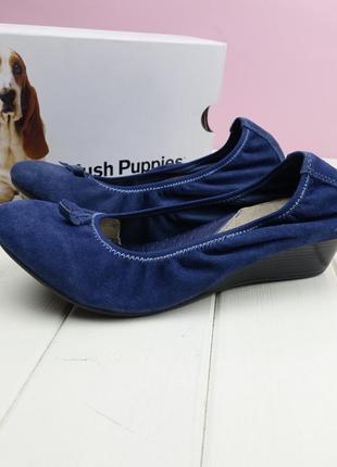 Замшевые балетки hush puppies америка1 фото