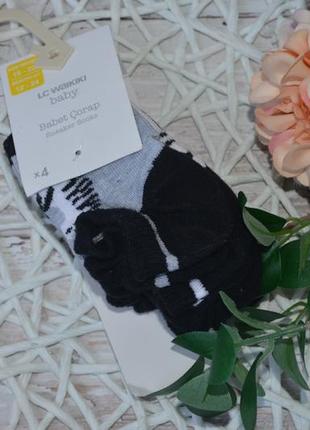 1-2/2-3 роки нові яскраві короткі шкарпетки з візерунком комплект набір 4 пари lc waikiki вайкіки5 фото
