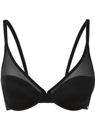 Напівпрозорий бюстгальтер gossard glossies 6270 чорний 2