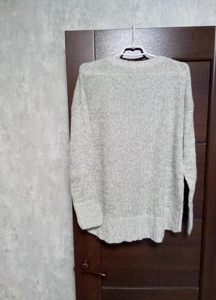 Тепленький красивый свитерок с удлиненной спинкой р.14-16.5 фото