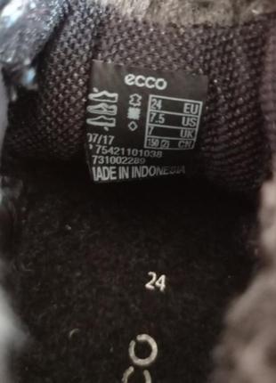 Утеплені термо черевички ботінки хайтопи ecco first gore-tex 754211/ розм. 24 оригінал7 фото