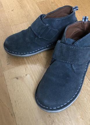 Замшеві черевички демі, next, 11 uk, 17.5-18 см, 29р3 фото