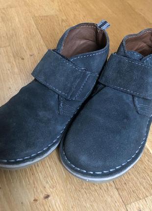 Замшеві черевички демі, next, 11 uk, 17.5-18 см, 29р5 фото