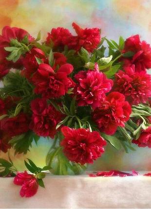 Алмазная картина, 40х50  на подрамнике, полная выкладка, круглые стразы