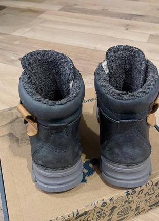 D.d.step зимние кожанные ботинки, сапоги для мальчика, р. 264 фото