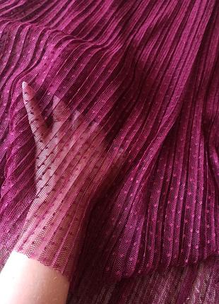 Шикарна бордова спідниця