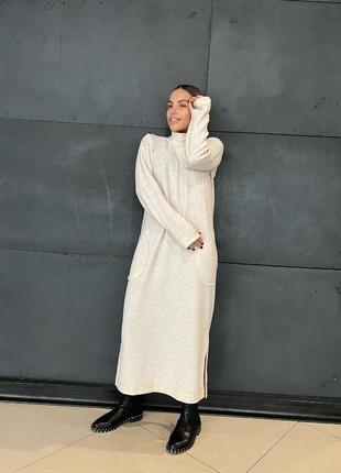 Тепла ангорова сукня pod-3704 фото