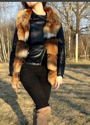 Хутряна жилетка з лисиці