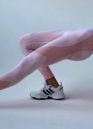 Спортивный комплект тройка, фитнес костют лосины, топ и рашгард, лосины для спорта4 фото