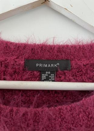 📎 малиновий пухнастий светр primark 🌺 2