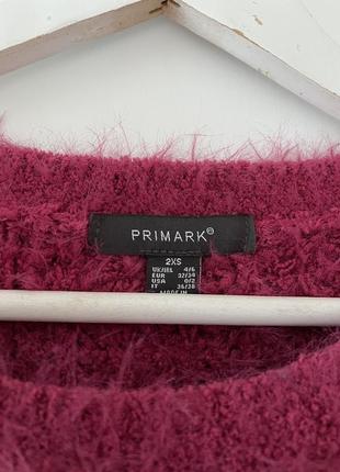 📎 малиновий пухнастий светр primark 🌺2 фото