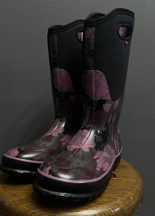 Резинові черевики гумаки термо високі bogs