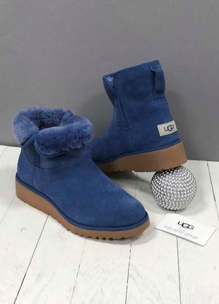 Синие водоотталкивающие сапоги  ugg2 фото