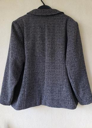 Меланжевый пиджак блейзер с карманами bhs 20 uk2 фото