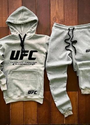 Зимовий спортивний костюм на флісі ufc різні кольори якісний зручний4 фото